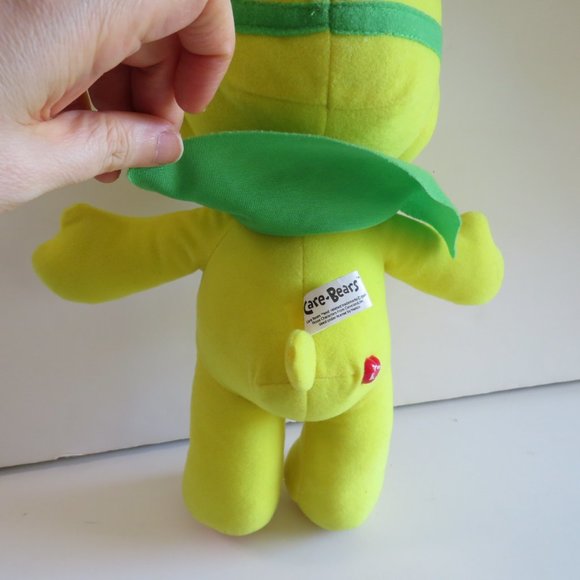 Fun Shine CARE BEAR Green Mask & Cape, Standing 2009 PLUSH STUFFED ANIMAL Plush - Picture 3 of 9